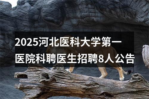 2025河北医科大学第一医院科聘医生招聘8人公告 图片