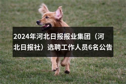 2024年河北日报报业集团（河北日报社）选聘工作人员6名公告 图片